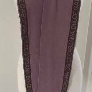 Dolce & Gabbana Brown and pink scarf made in Italy